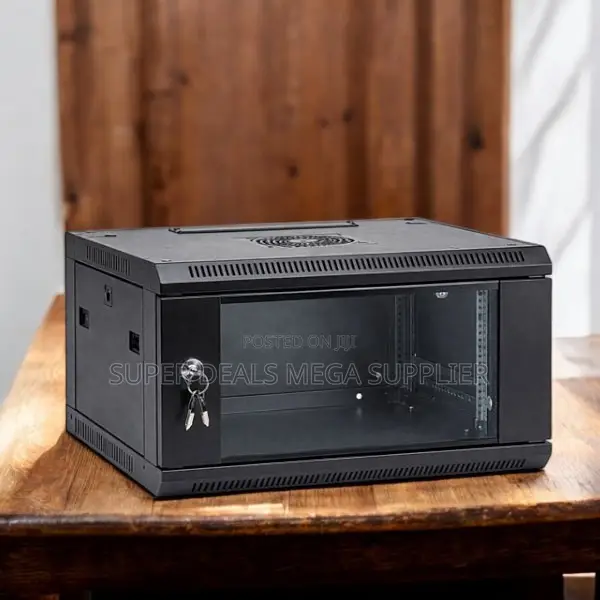4u Wall Mount Data Cabinet With Removable Covers Vented Side Panels