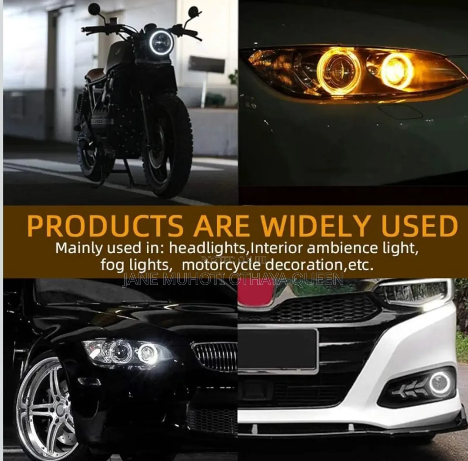 95mm Led Angel Eyes Halo