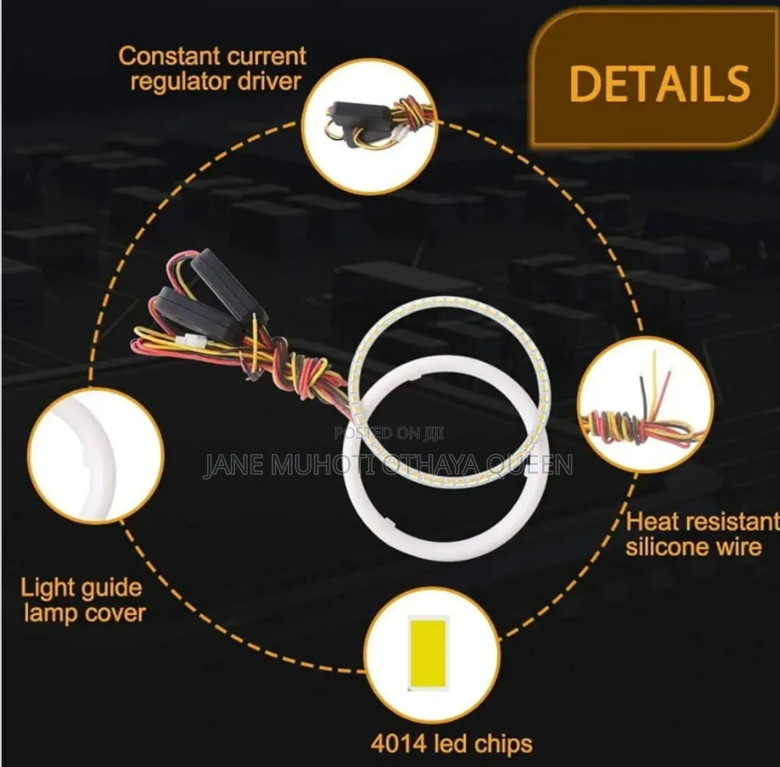95mm Led Angel Eyes Halo