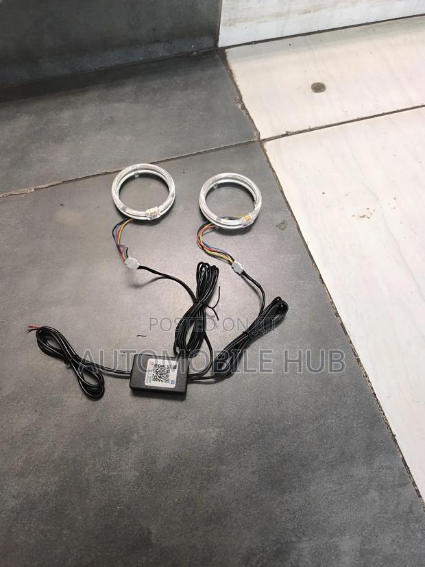 RGB Car Headlight Ring Light – App Remote Controlled Led Angel Eyes - main view