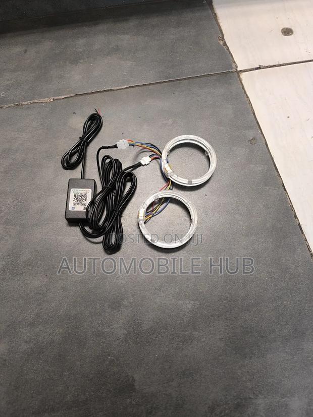 RGB Car Headlight Ring Light – App Remote Controlled Led Angel Eyes - thumbnail 2