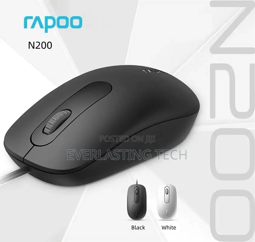 Rapoo Wired Ambidextrous Mouse Full Size N200
