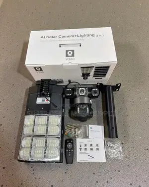Pir Human Detection 12mp 4g Solar CCTV Camera With Solar Street Light