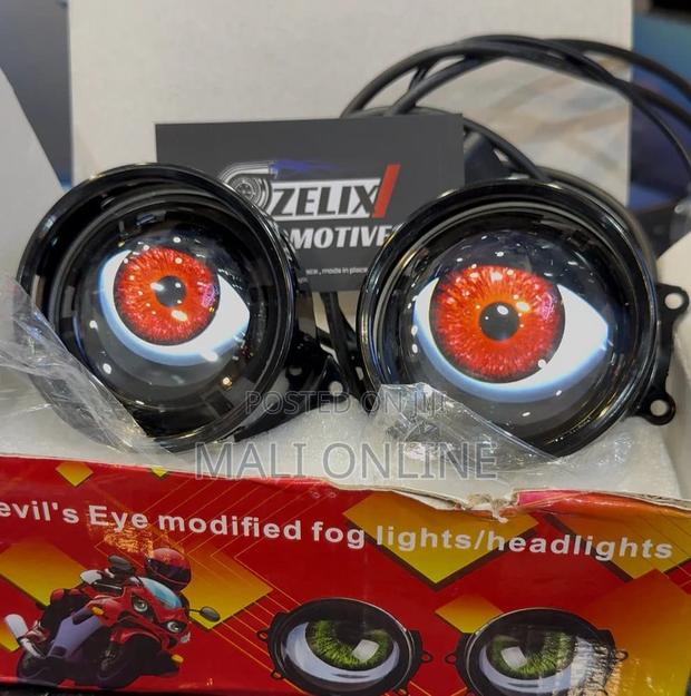 3-inch Devil Eyes Led Headlight Retrofit Kit 12v Remote Control