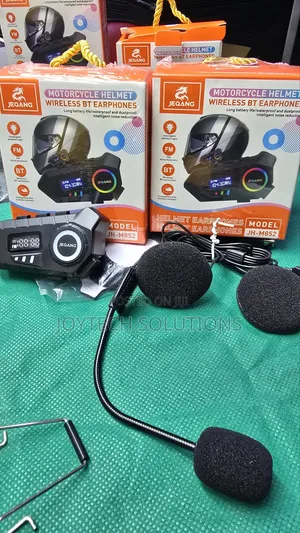Motorcycle Helmet Wireless Bt Earphones [ Water Proof ].