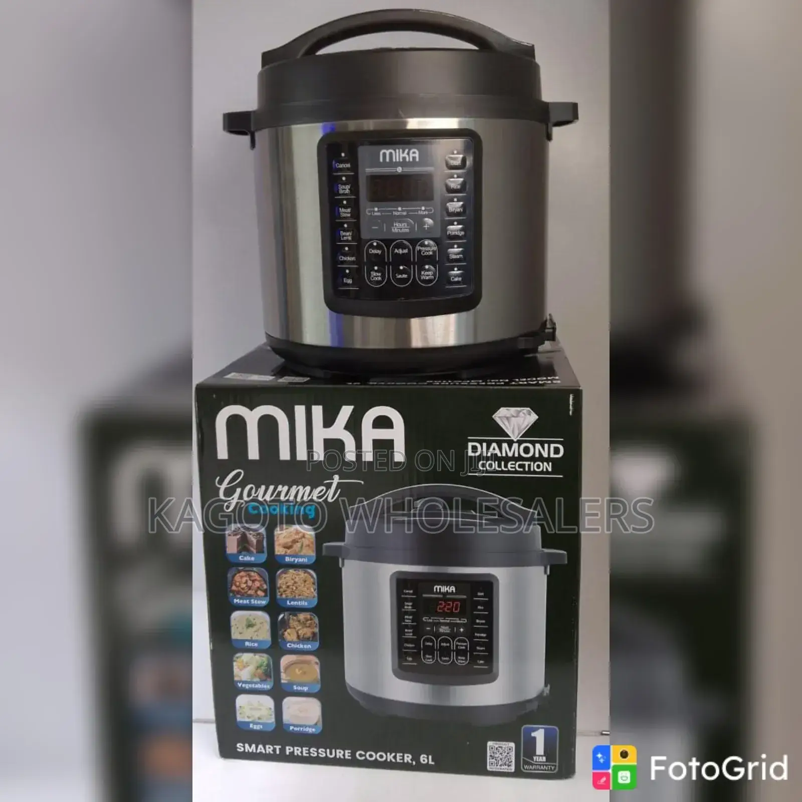 Mika 6 Litres Pressure Cooker