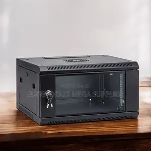 4u Wall Mount Data Cabinet With Quick Release Door and Easy Mounting