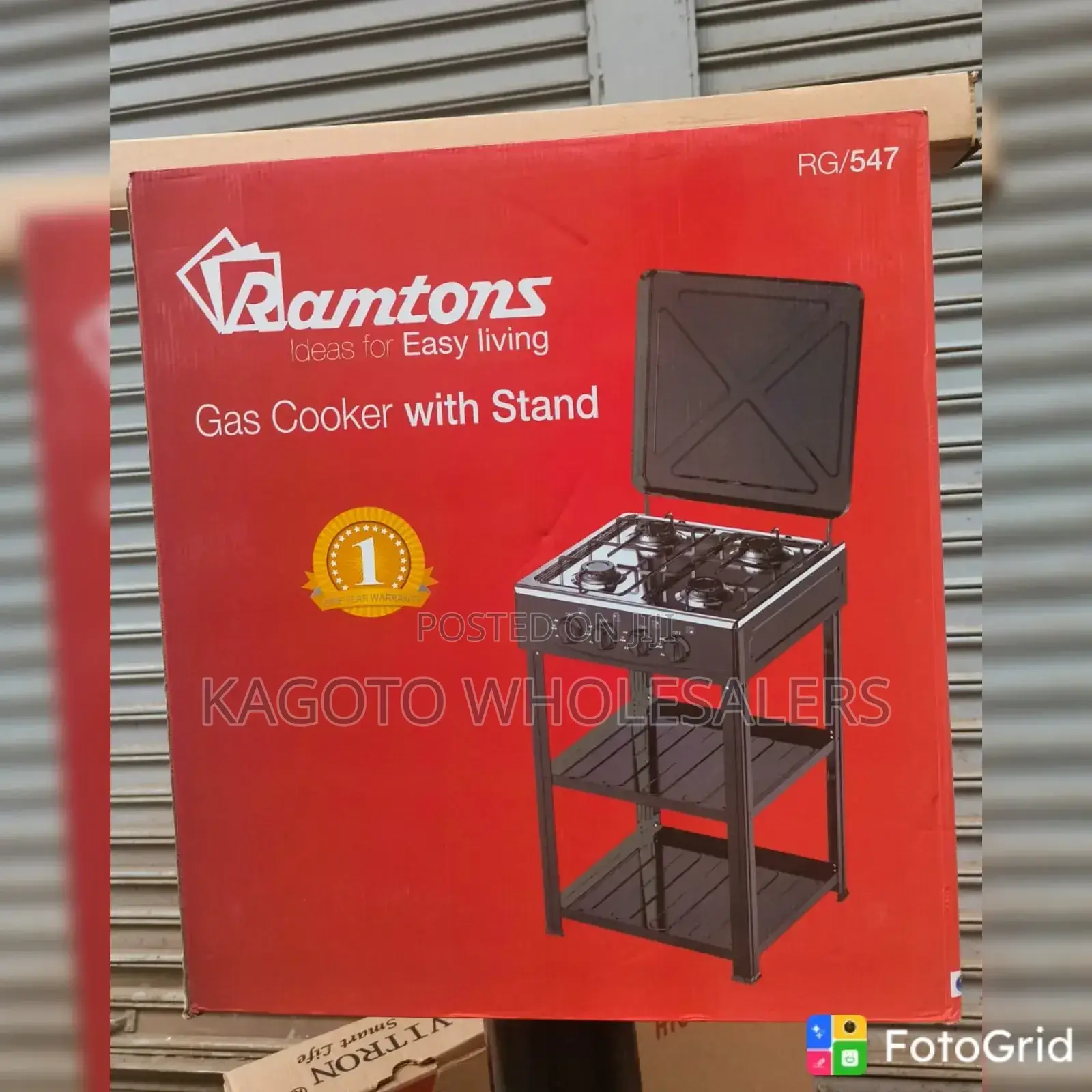 Ramtons 4 Burner With Shelves