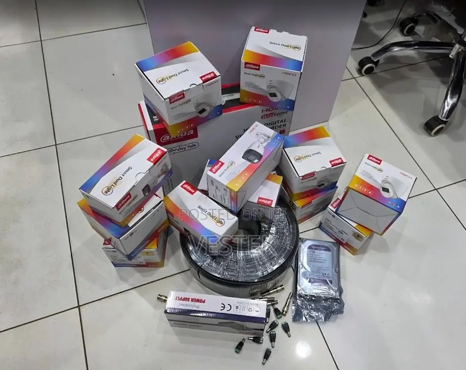 16 CCTV Cameras Full Color Hd Dahua Complete CCTV Kit Cameras