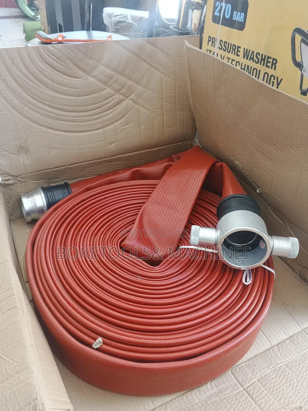 2.5" By 30 Metres Rubber Fire Hose