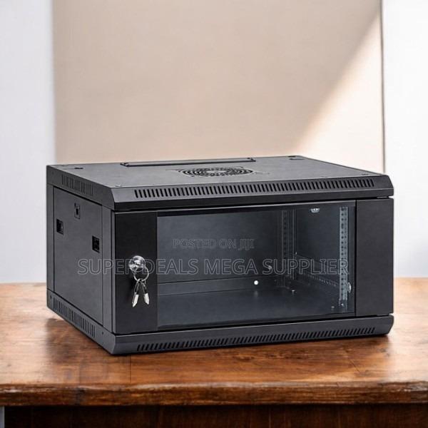 4u Wall Mount Data Cabinet Glass Door With Secure Lock and Easy Access