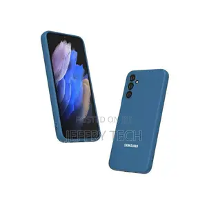 Seigh Soft Silicone Back Cover/Case for Samsung Galaxy A34-Blue