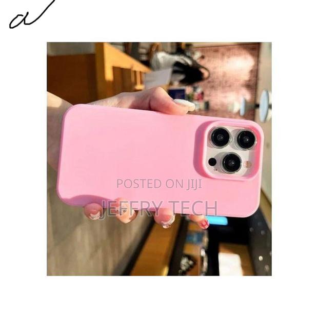 Kwioker iPhone 12 Pro Max Original Pink Silicone Phone Case - thumbnail 3