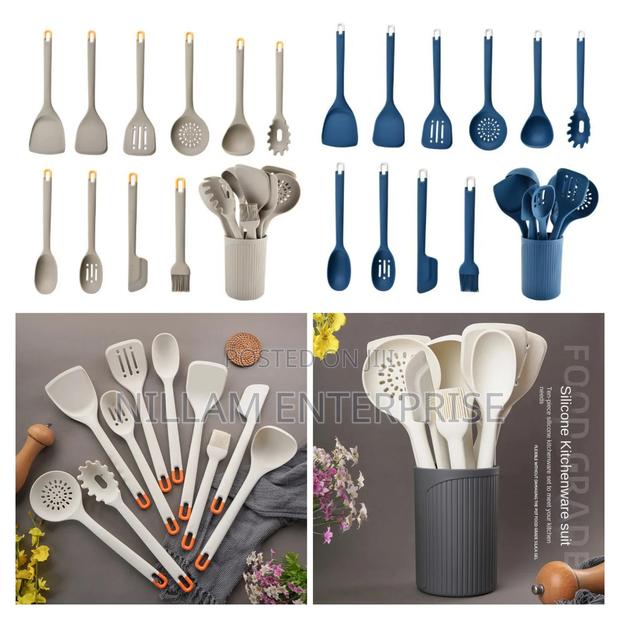 *Premium Quality Silicone Spoon Set - main view