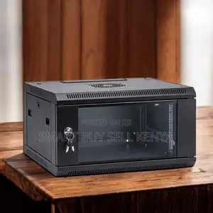 4u Wall Mount Data Cabinet Heavy Duty Steel With Glass Front Door