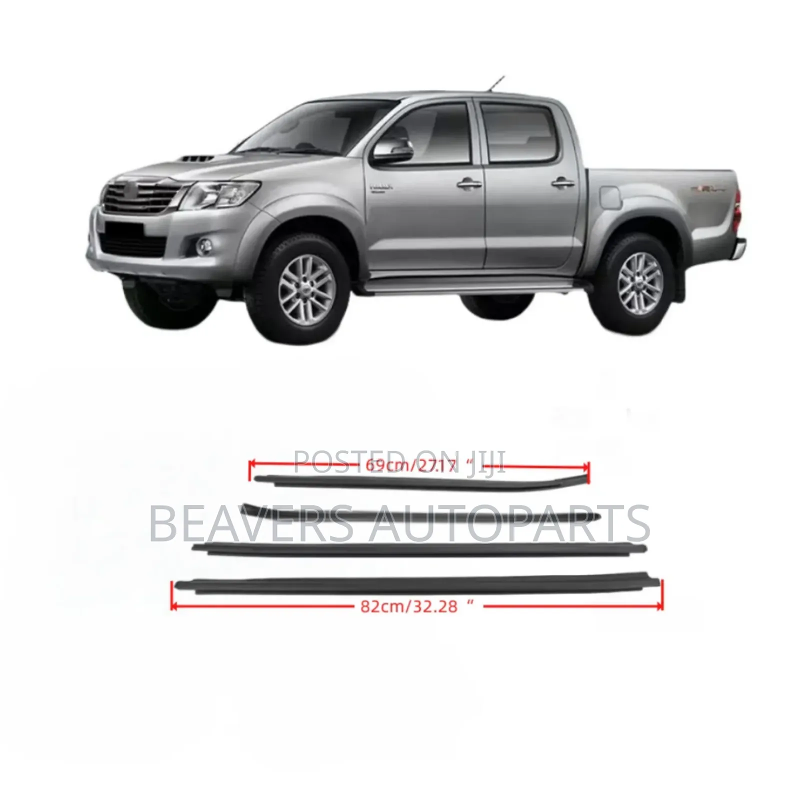 Toyota Hilux Vigo 2005-2013 Double Cab 4 Door Weather Strip