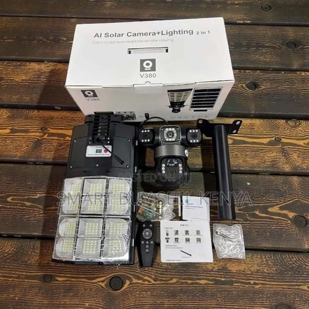 All Weatherproof 12mp 4g Solar Camera With Solar Street Light