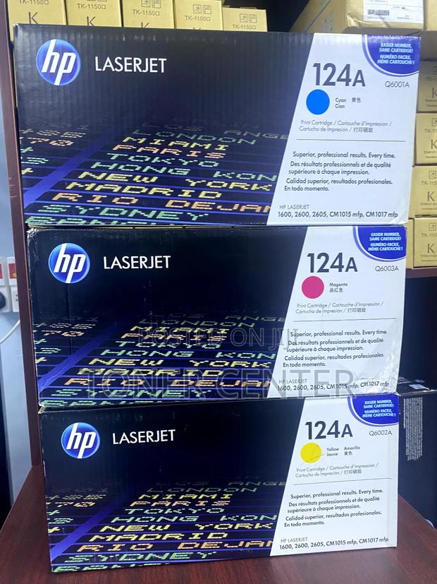 Original Hp 124a Laserjet Toner Cartridges Yield Upto 1,100 Pages