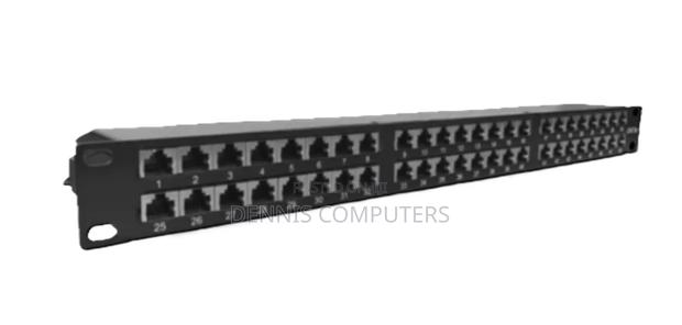 Apkr Cat 6 48 Port Patch Panel Loaded - main view