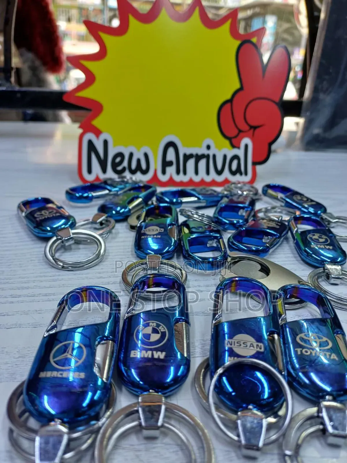 Blue Key Holders With Car Logo