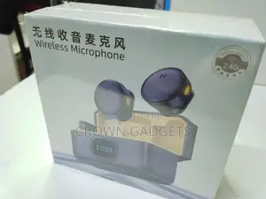 Q8 Dual Wireless Microphone With Led Charging Case