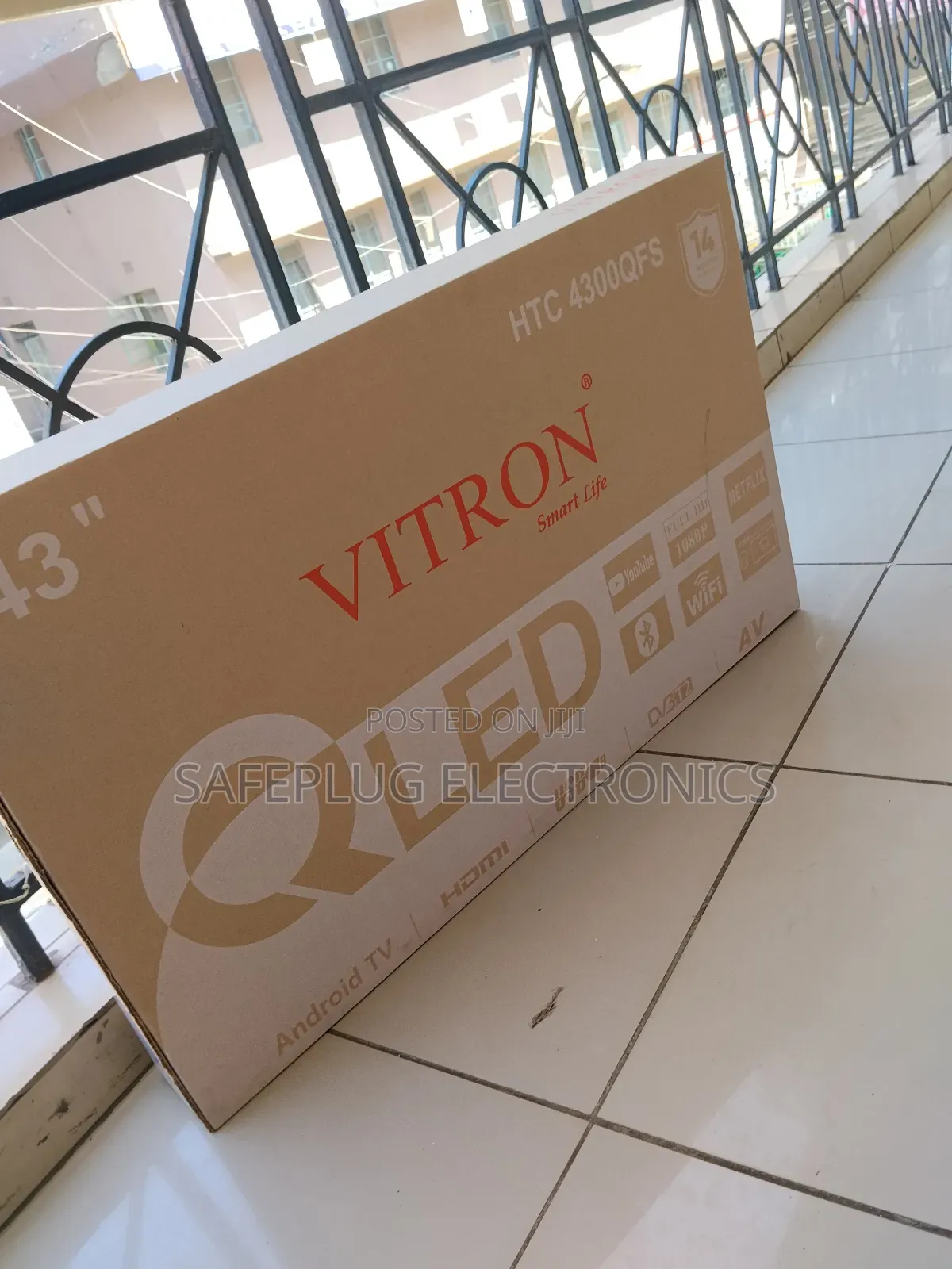 Android Smart Tv 43" Qled Display - Vitron Frameless W/ Bluetooth