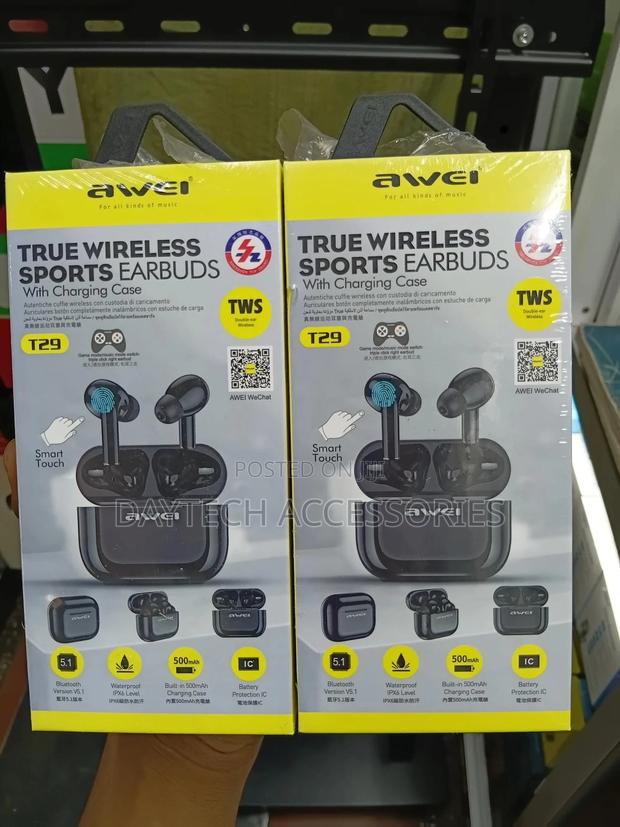 Awei T29 True Wireless Sports Earbuds. - main view