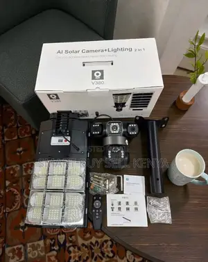 Smartphone App Control 12mp 4g Solar Camera With Solar Street Light