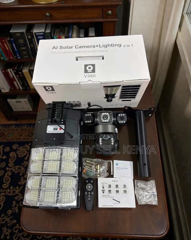 Energy Saving 12mp 4g Solar Camera With Solar Street Light
