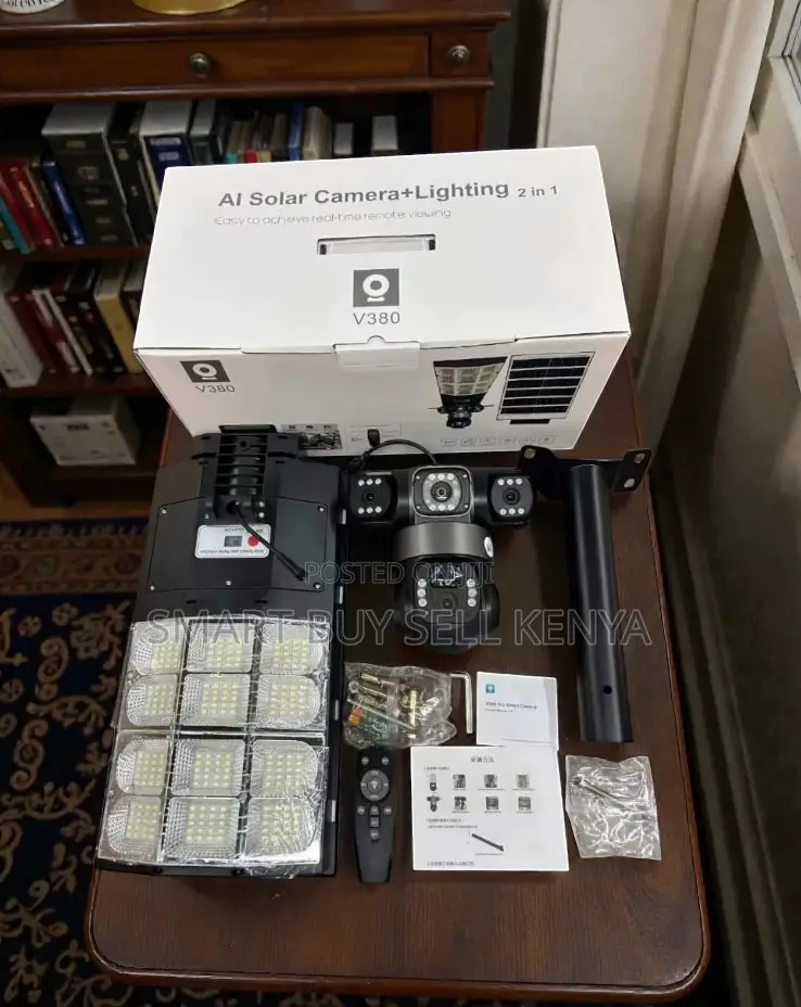 Energy Saving 12mp 4g Solar Camera With Solar Street Light