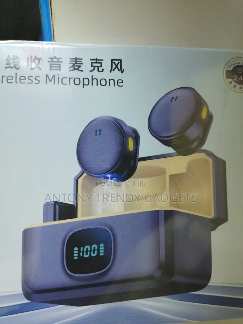 Dual Wireless Lavalier Microphone Type C Noise Cancellation