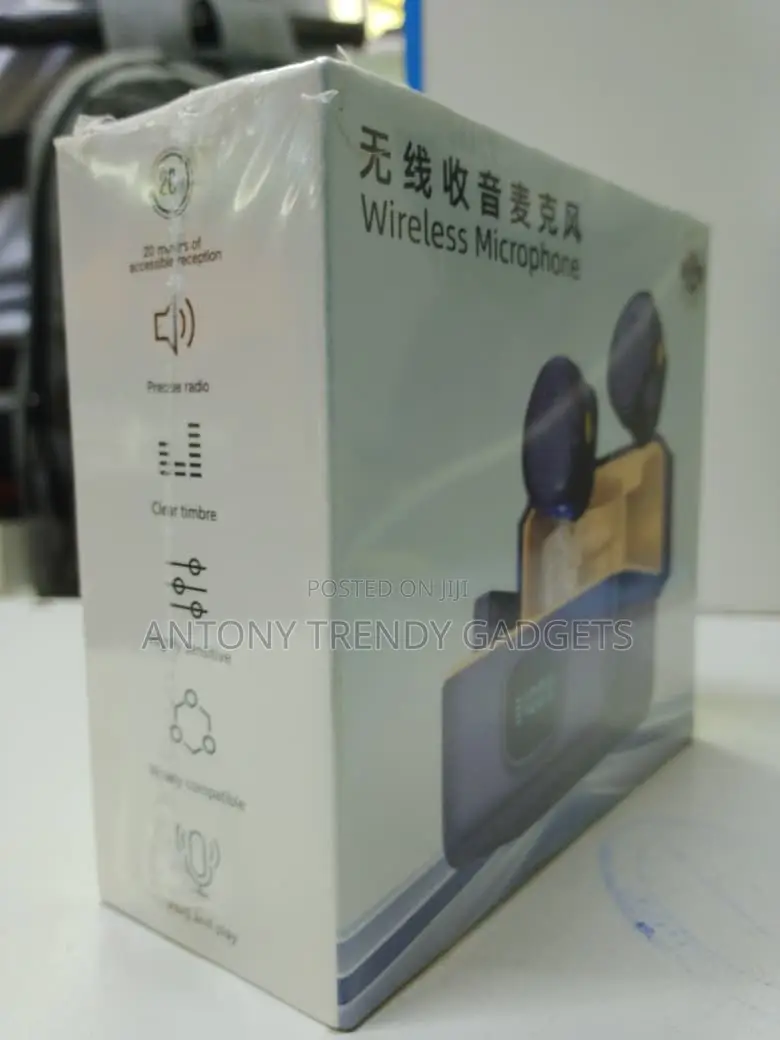 Dual Wireless Lavalier Microphone Type C Noise Cancellation