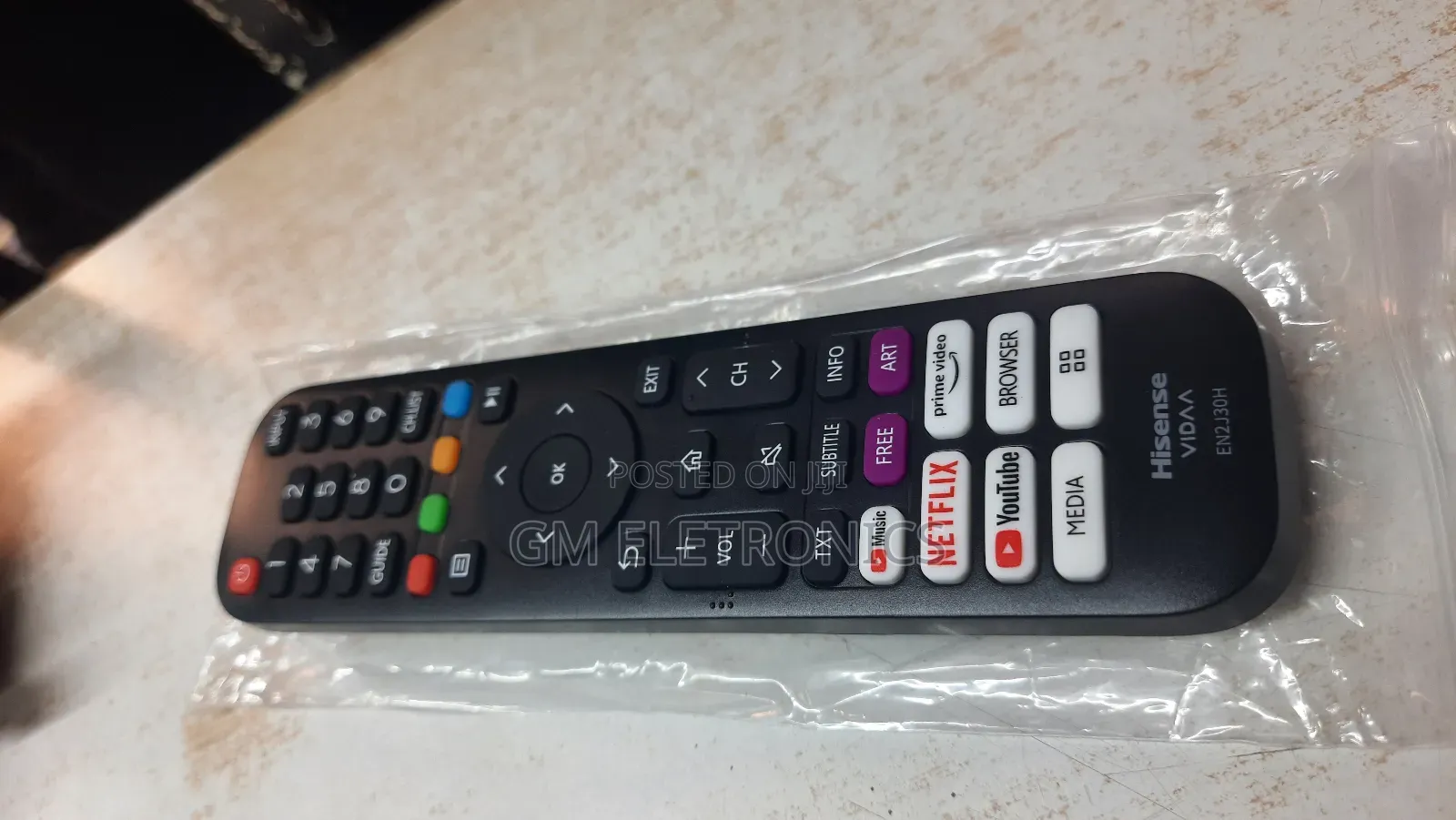 Original Hisense Vidaa Tv Replacement Remote Control + Aaa Batteries