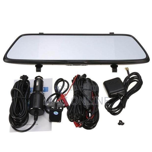 9.7 Inch 1080p Dash Cam Rear View Mirror Dual Camera Touch Car DVR