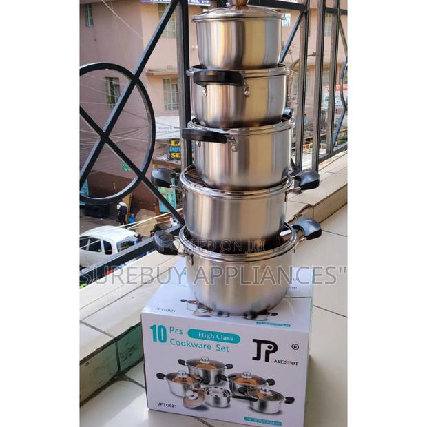 Heavy Duty 10pcs Stainless Steel Pot Set - main view