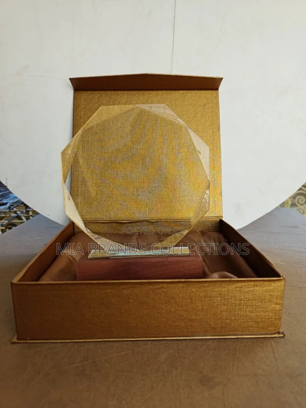 Glass Award Plaque-Hexagon