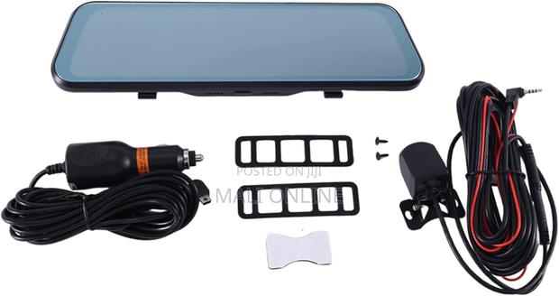 9.7 Inch 1080p Dash Cam Rear View Mirror Dual Camera Touch Car DVR - thumbnail 2