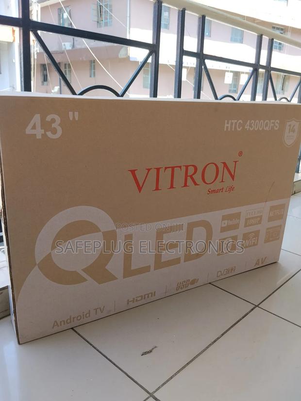 Affordable 43" Qled Smart Tv - Vitron Android Os | Frameless - thumbnail 3