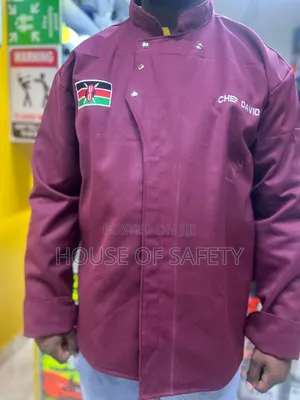Maroon Chefs With Small Side Pockets