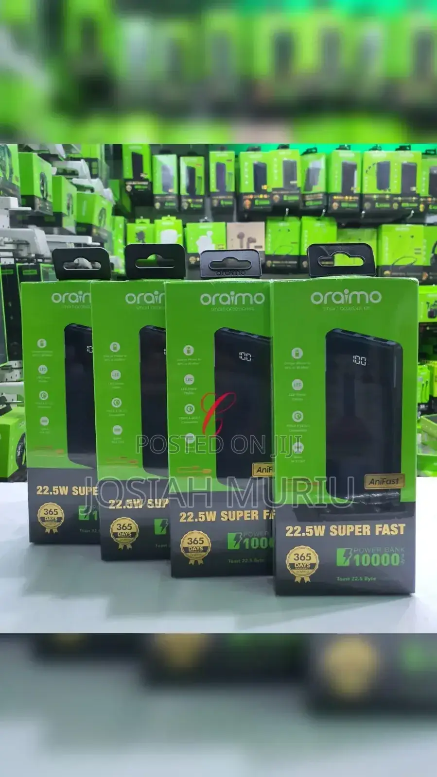 Oraimo Toast 22.5 Byte Opb-7100q 10,000mah *22.5w* Power Bank *