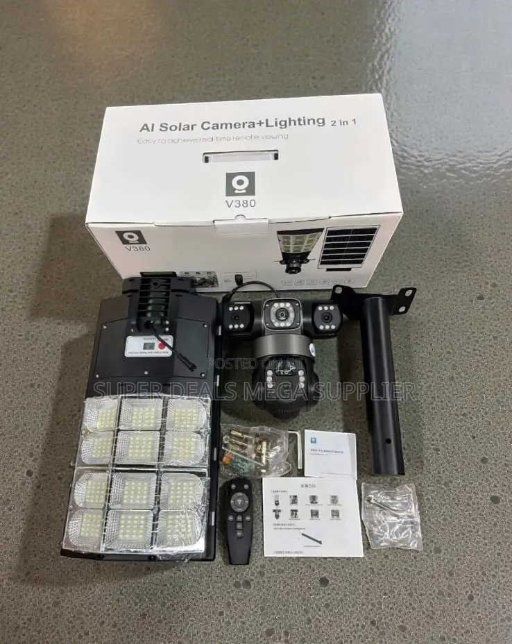 Easy Installation 12mp 4g Solar CCTV Camera With Solar Street Light