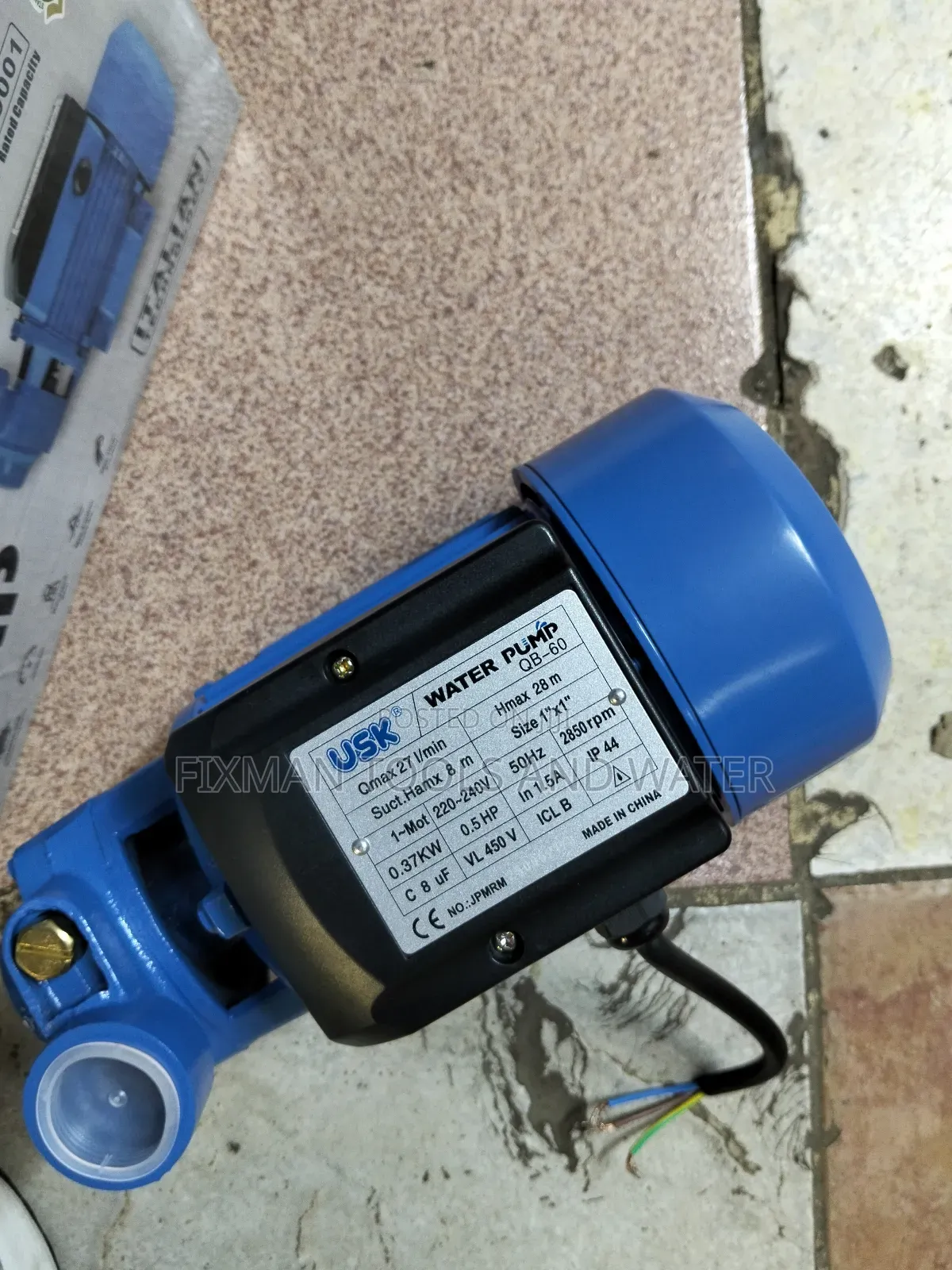 New Usk Water Booster Pump 0.5hp 30m Head