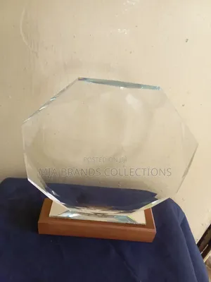 Glass Award Plaque-Hexagon