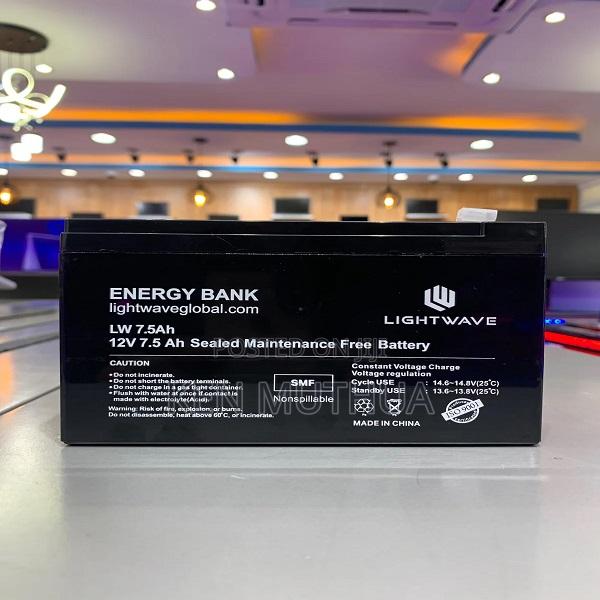 Lightwave 12v-7.5ah Ups Battery-High Performance SMF Battery - main view
