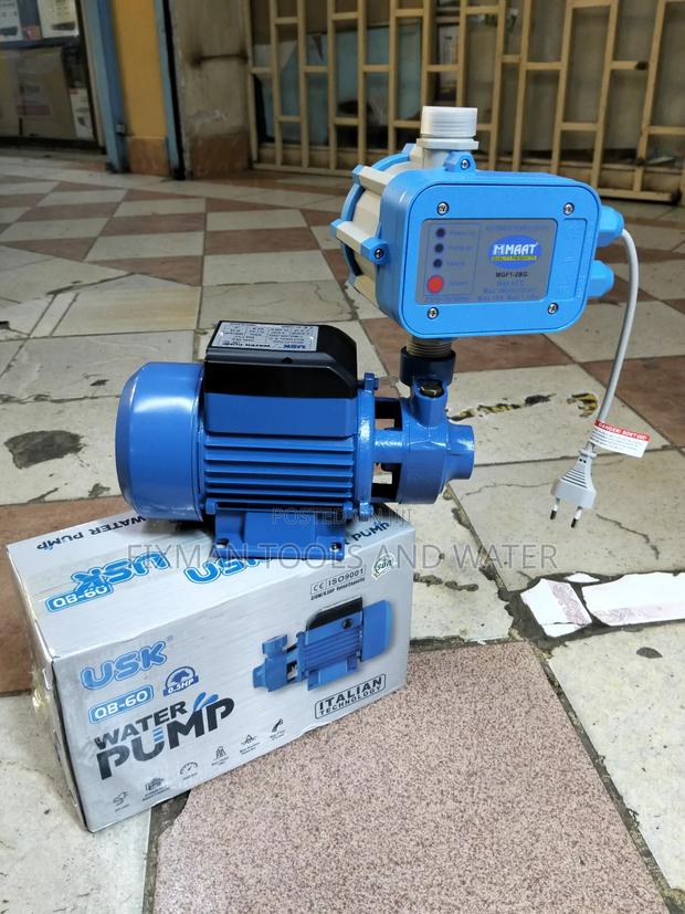 High Pressure Usk Water Pump+ Pressure Control Switch 0.5hp 30m Head - main view