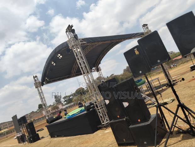 Raised Canopy Stage! With Public Address the Screen! Hire - thumbnail 3