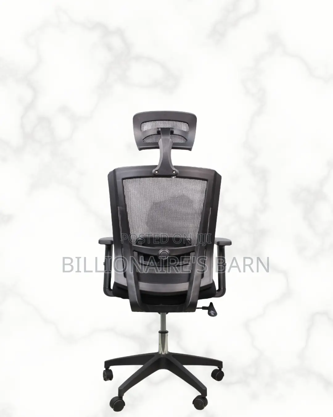 Ergonomic Work Chair — Posture Support, Adjustable Headrest