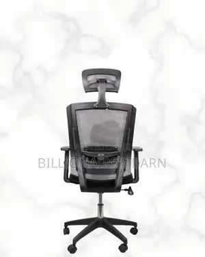 Ergonomic Work Chair — Posture Support, Adjustable Headrest
