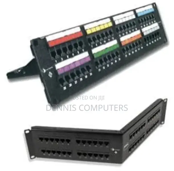Siemon Z6as-PNL-U48k Zmax 48 Port 6a Shielded Patch Panel 1 RMS Blac
