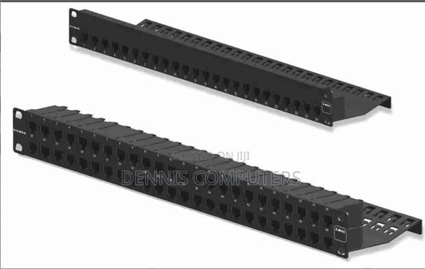 Siemon Z6as-PNL-U48k Zmax 48 Port 6a Shielded Patch Panel 1 RMS Blac